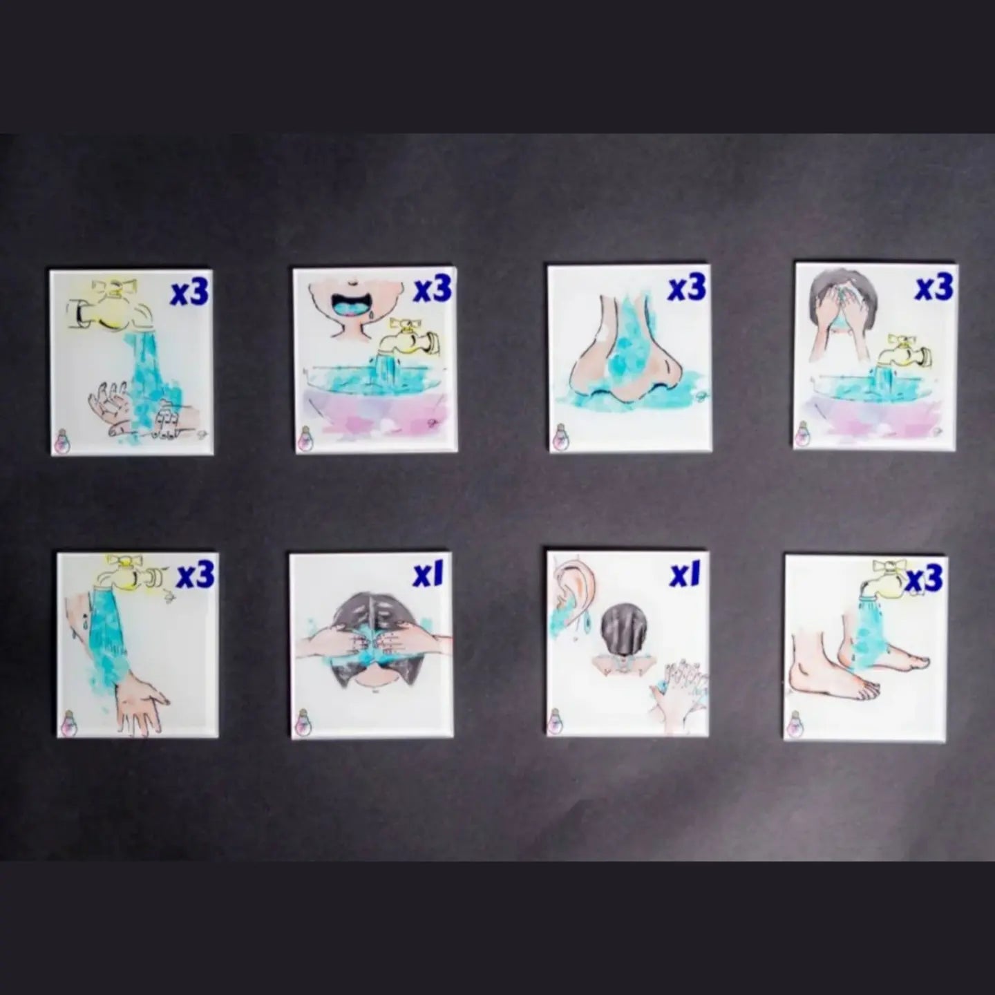 Acrylic Wudhu Sequence: Simply Ilm