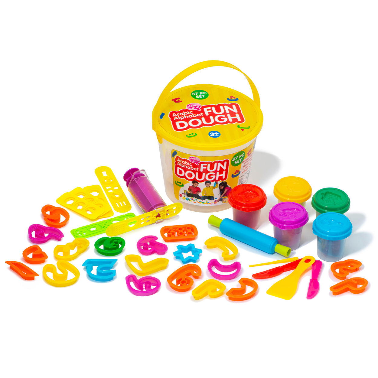 Arabic Letters Fun Dough: 37 Piece Set