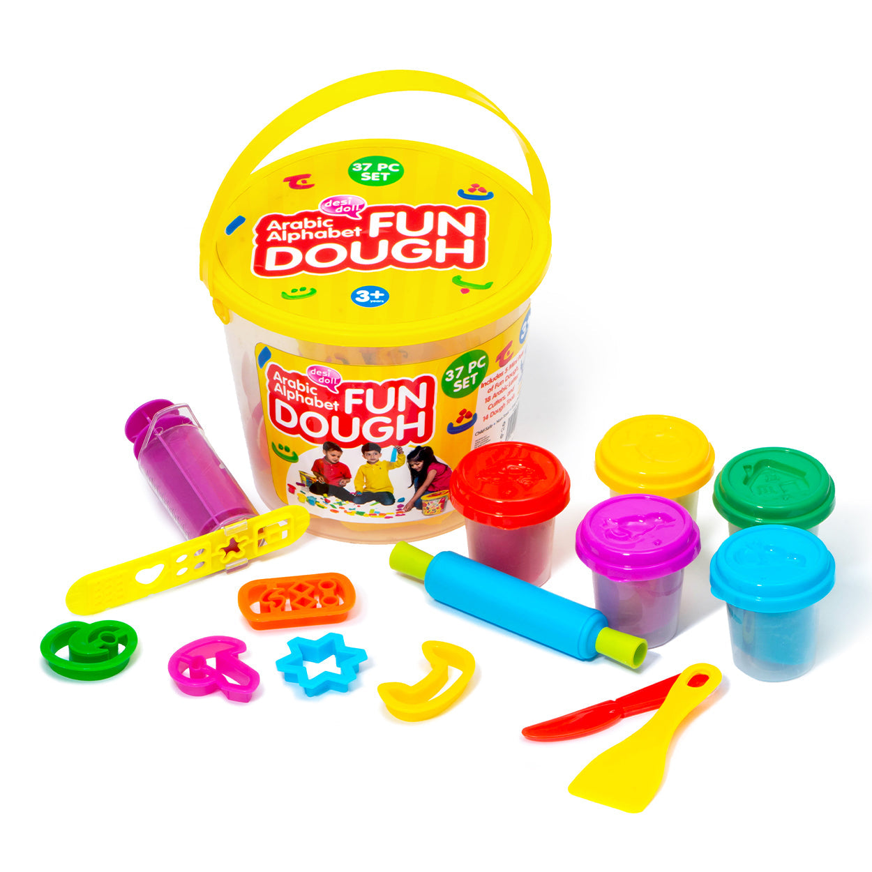 Arabic Letters Fun Dough: 37 Piece Set