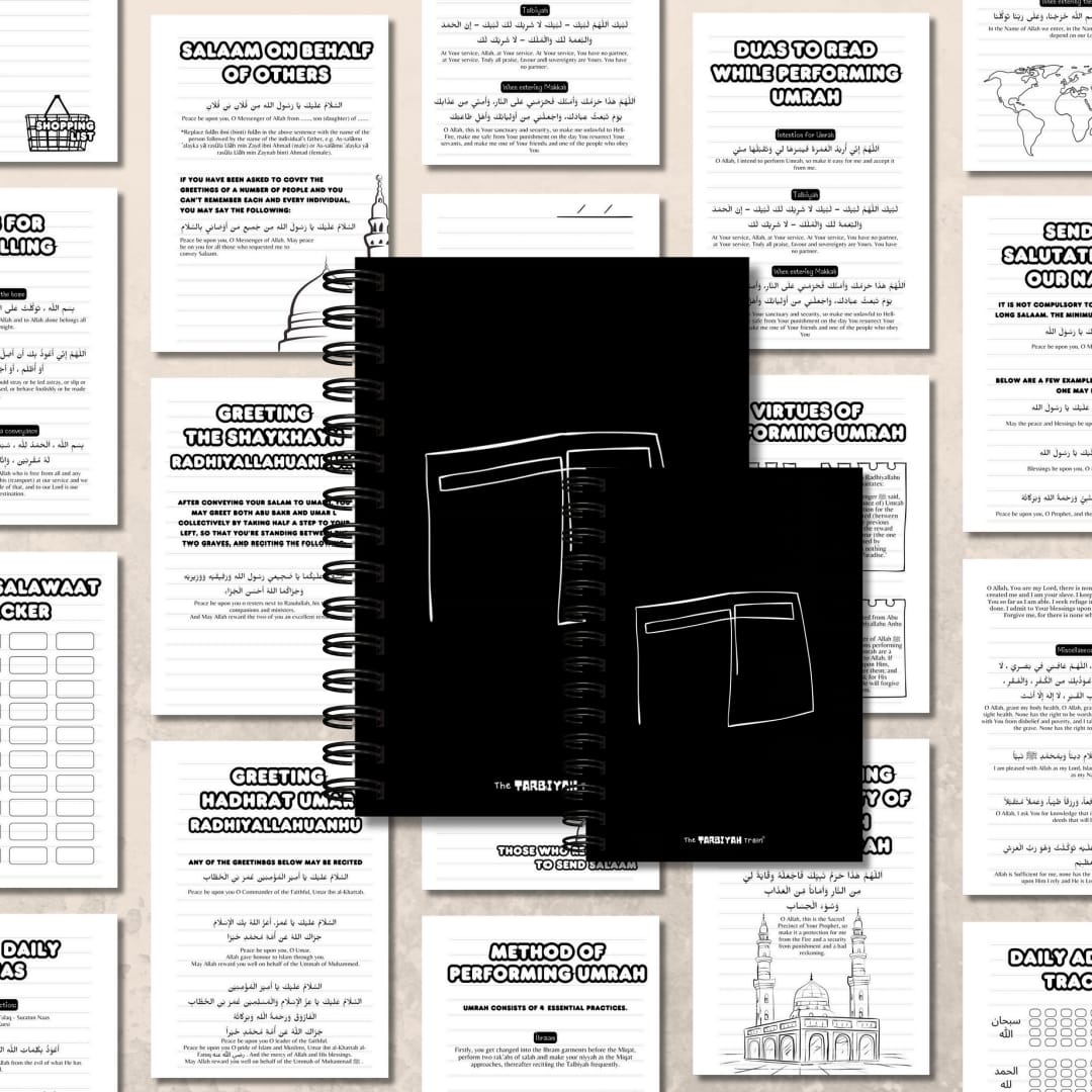 Umrah Journal A5 Black: Journaling my Journey
