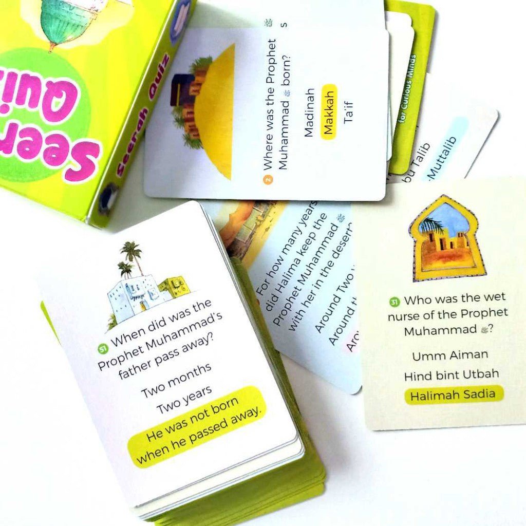 Seerah Quiz Cards: Facts & Trivia for Curious Minds