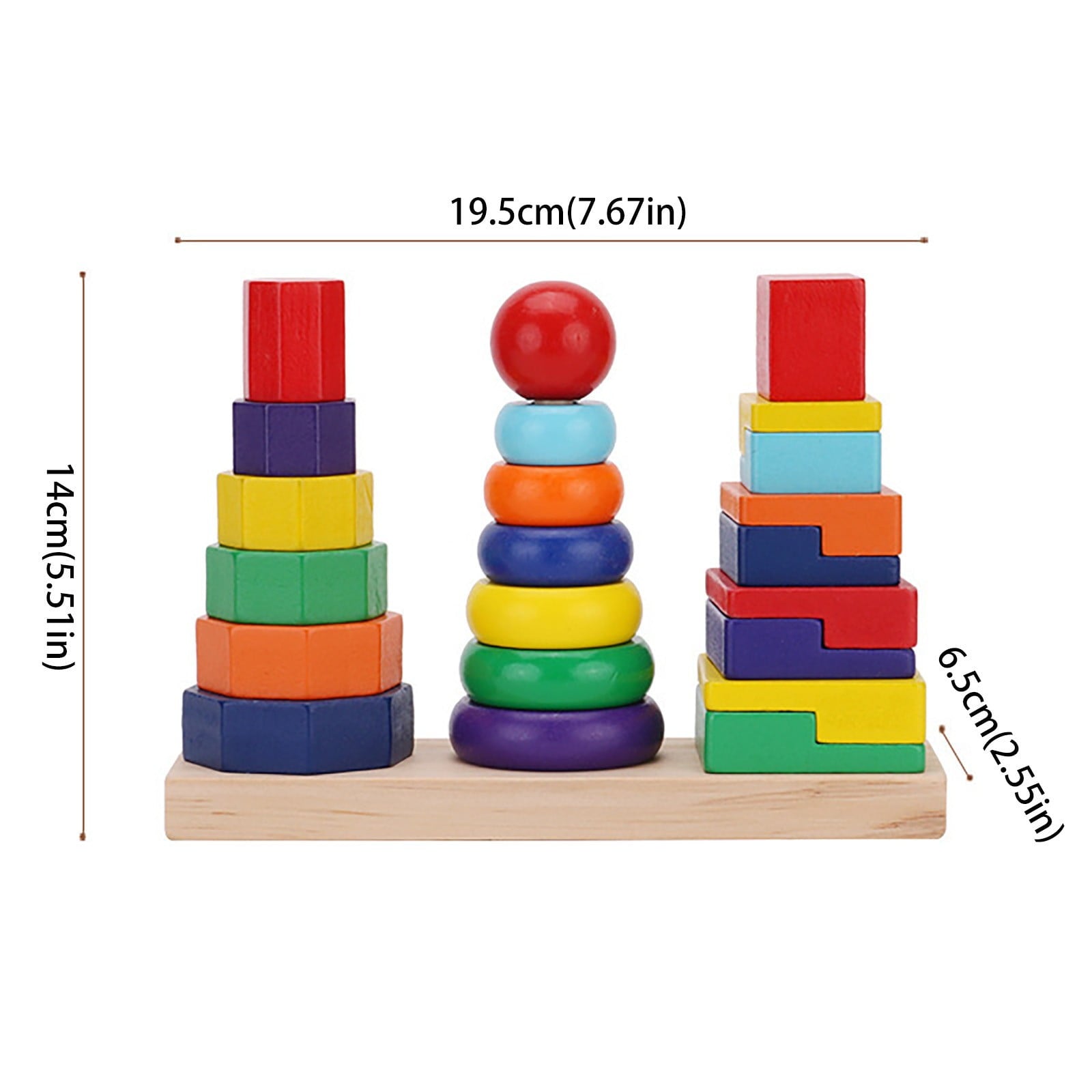 25 Piece Geometric Stacker