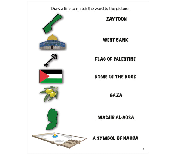 Palestine Activity Book with Stickers