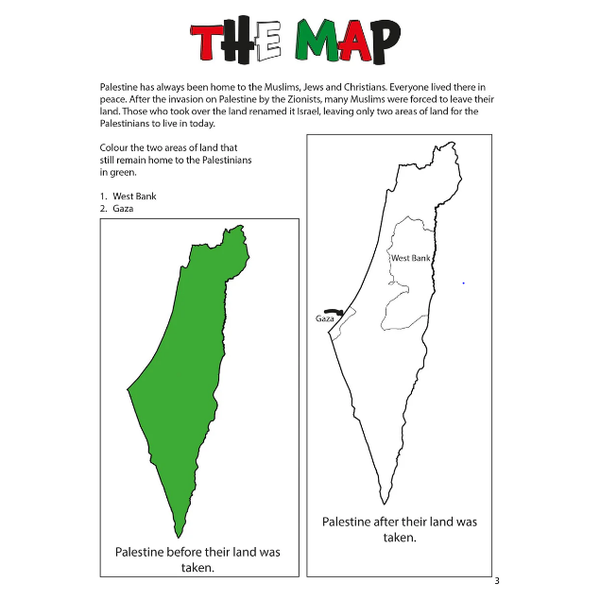 Palestine Activity Book with Stickers