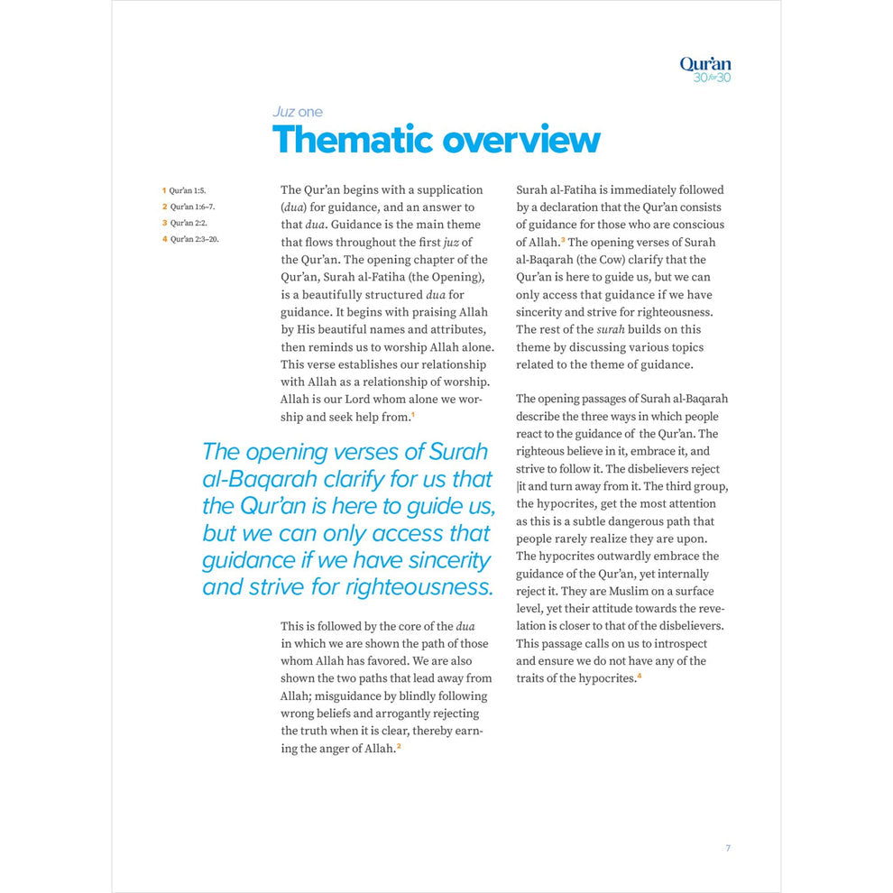 Qur’an 30 for 30: A Thematic Tafsir by Omar Suleiman & Ismail Kamdar