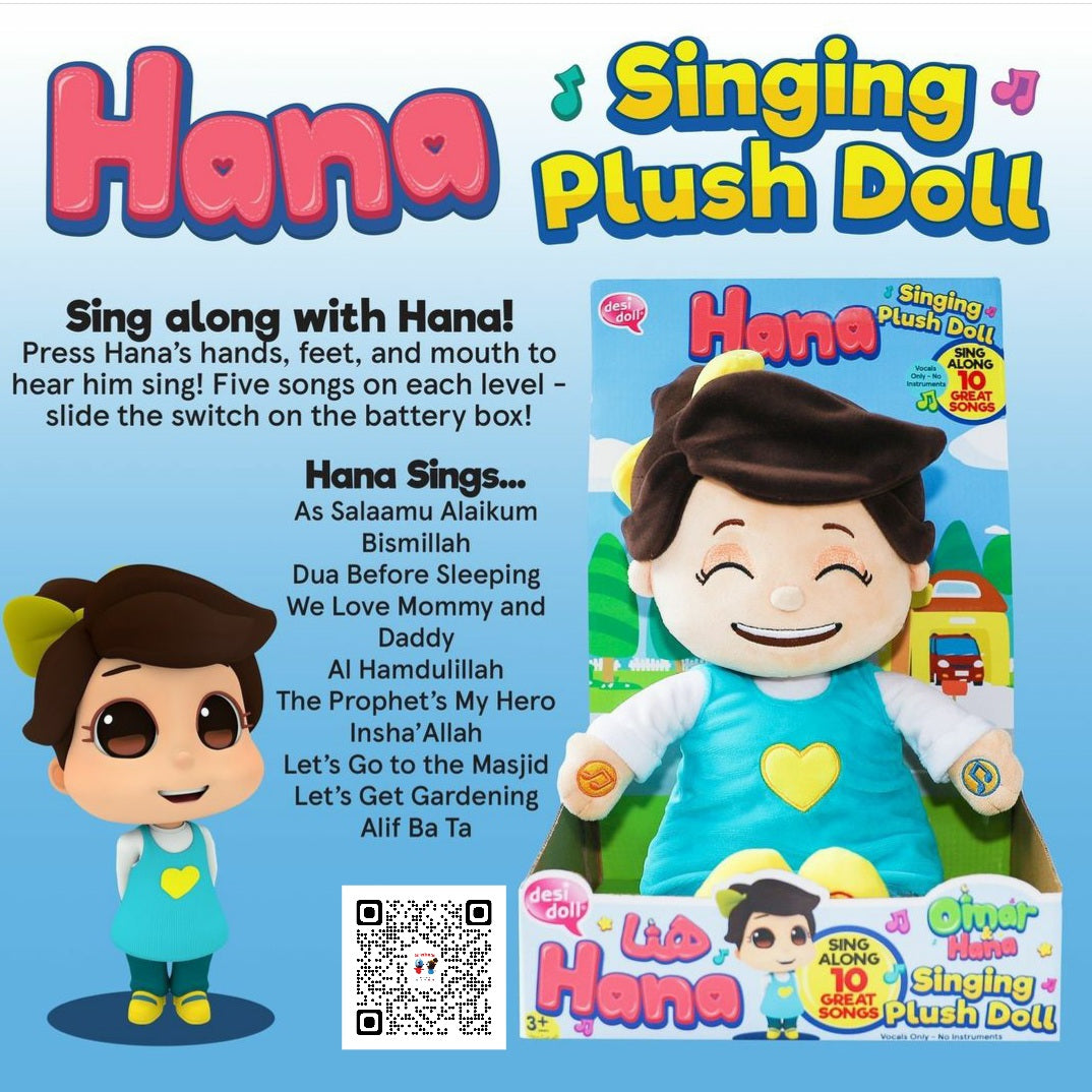 Hana Singing Plush Doll (Omar & Hana)