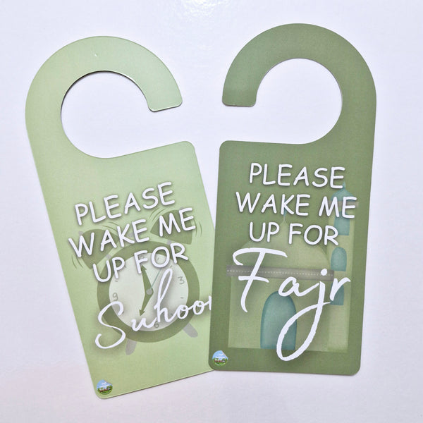 Please Wake Me Up for Fajr/Sehri Door Hangers