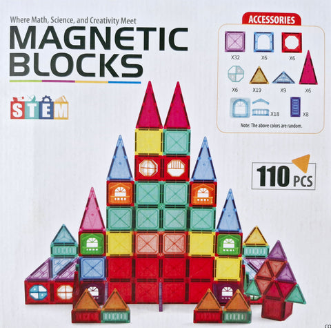 110 Piece Magnetic Tiles: Where Math, Science and Creativity Meet