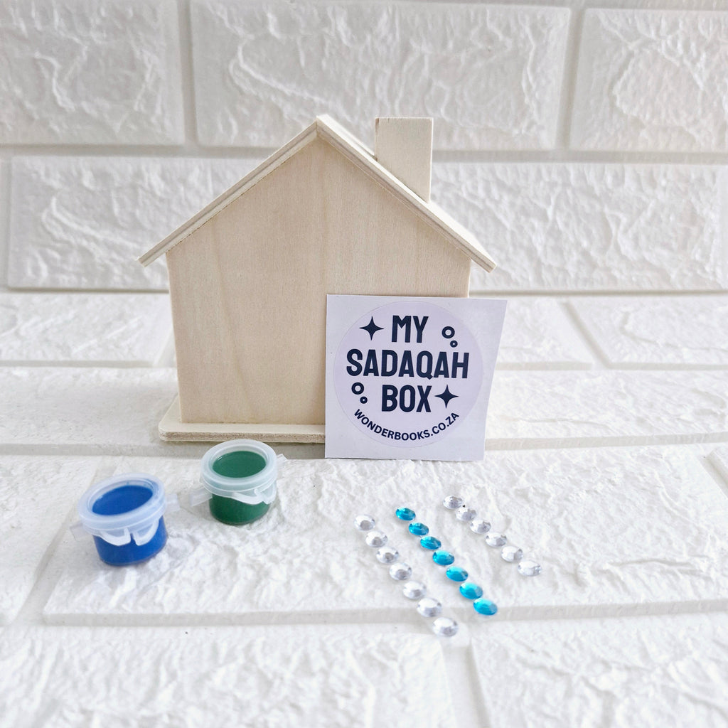 DIY Sadaqa Box Craft Kit: Blue