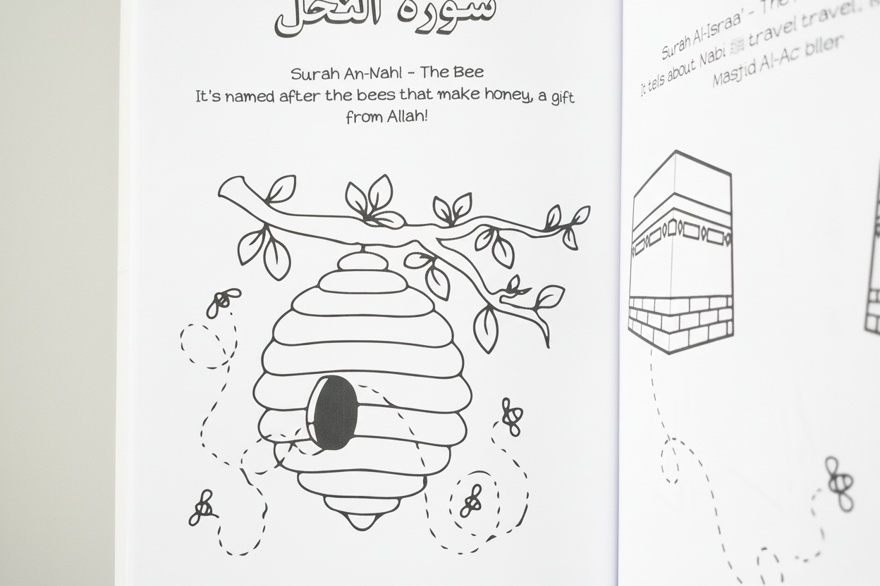 Let's Colour Surahs from the Qur'aan