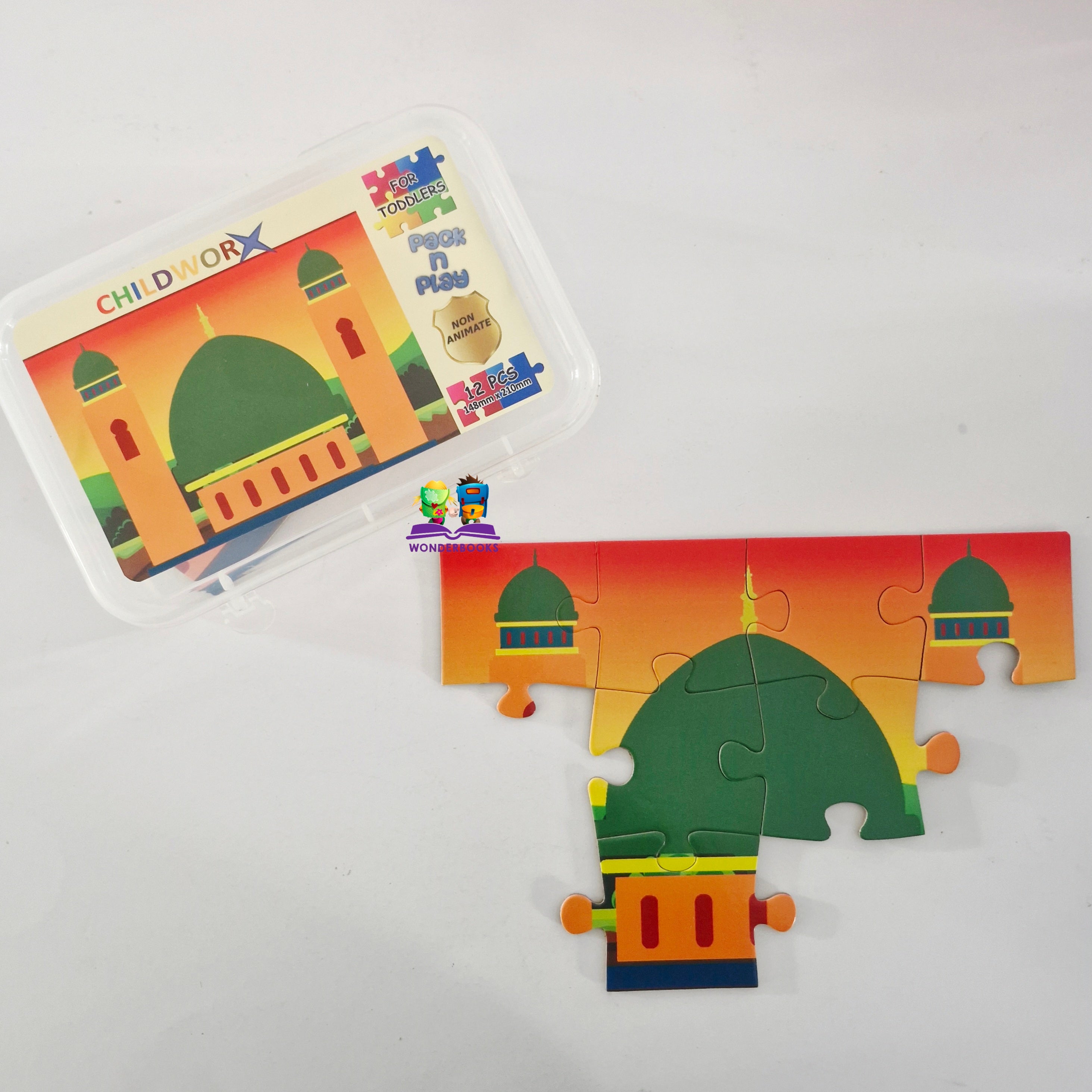 12 Pc Pack n Play Musjid Puzzle