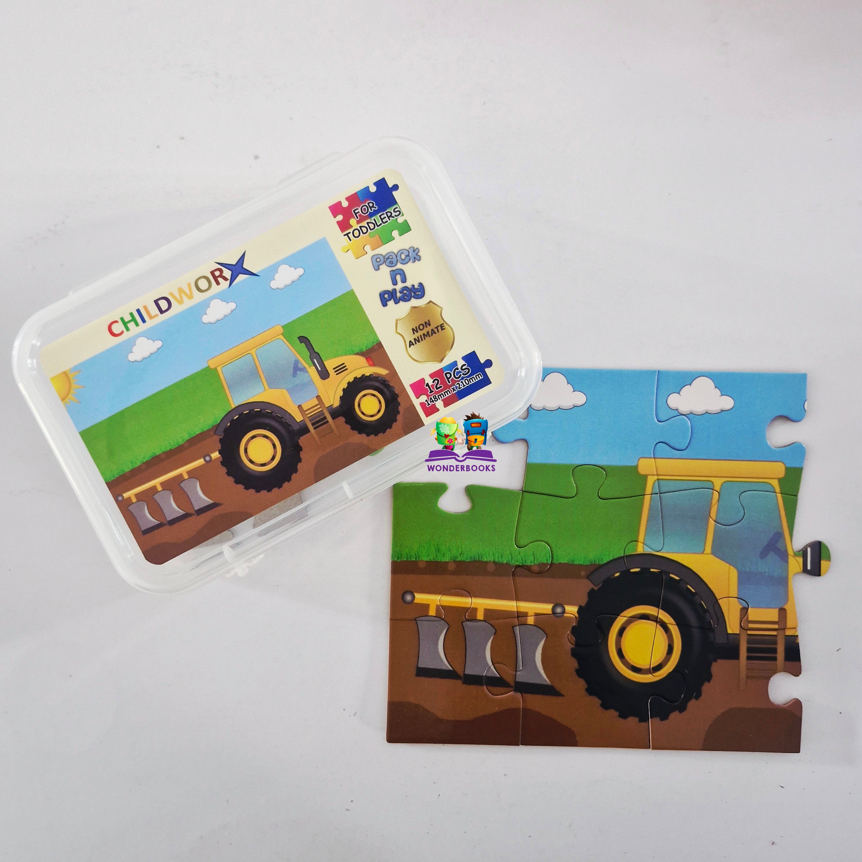 12 Pc Pack n Play Tractor Puzzle