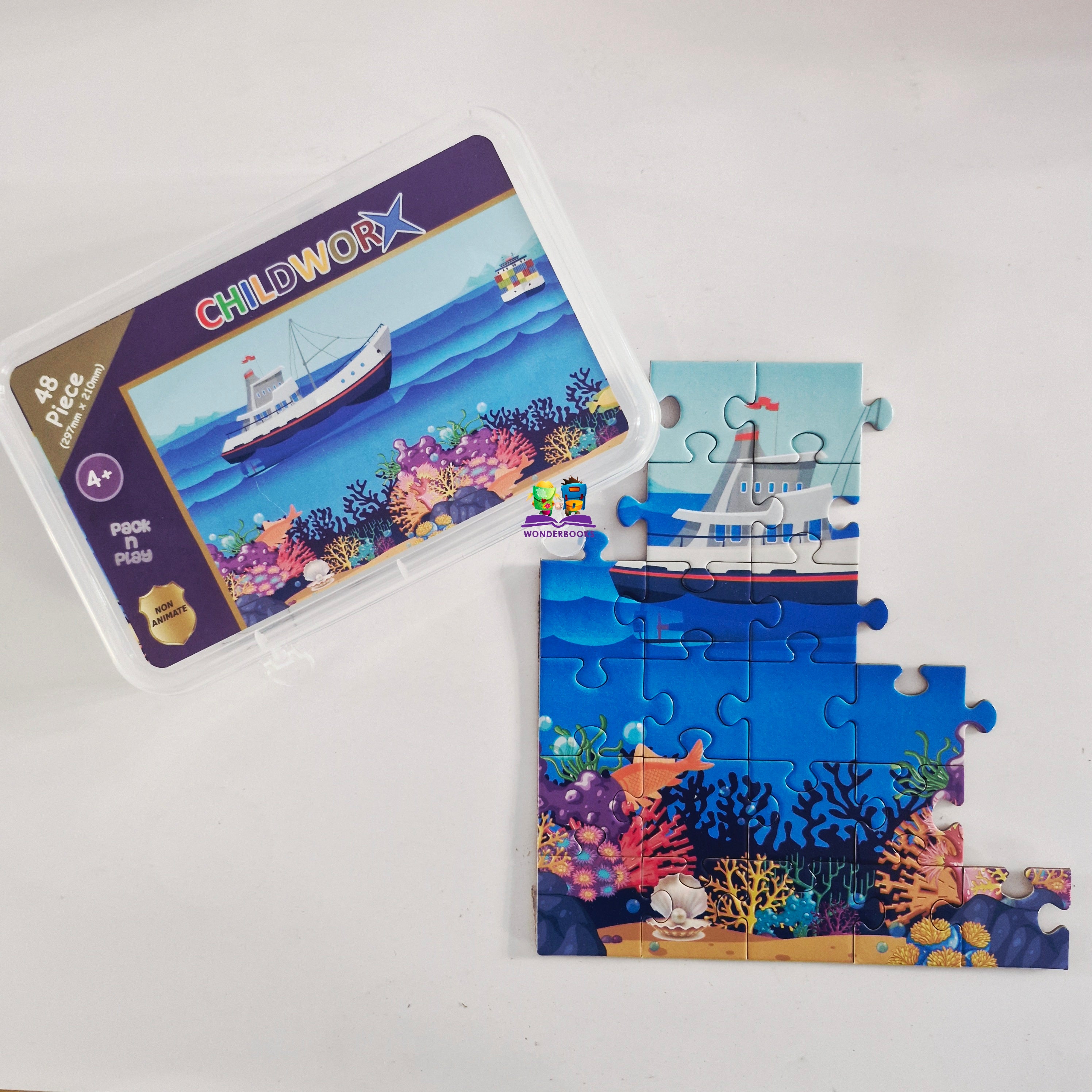 48 Pc Pack n Play Underwater Puzzle
