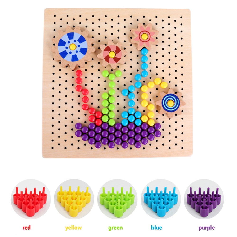 Wooden Peg and Play Set