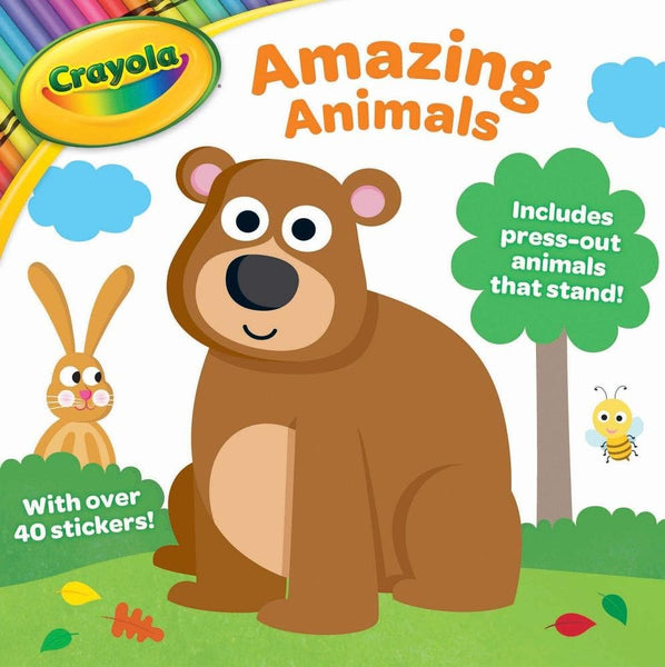 Crayola Amazing Animals: Includes Press-Out Animals that Stand! With Over 40 Stickers!