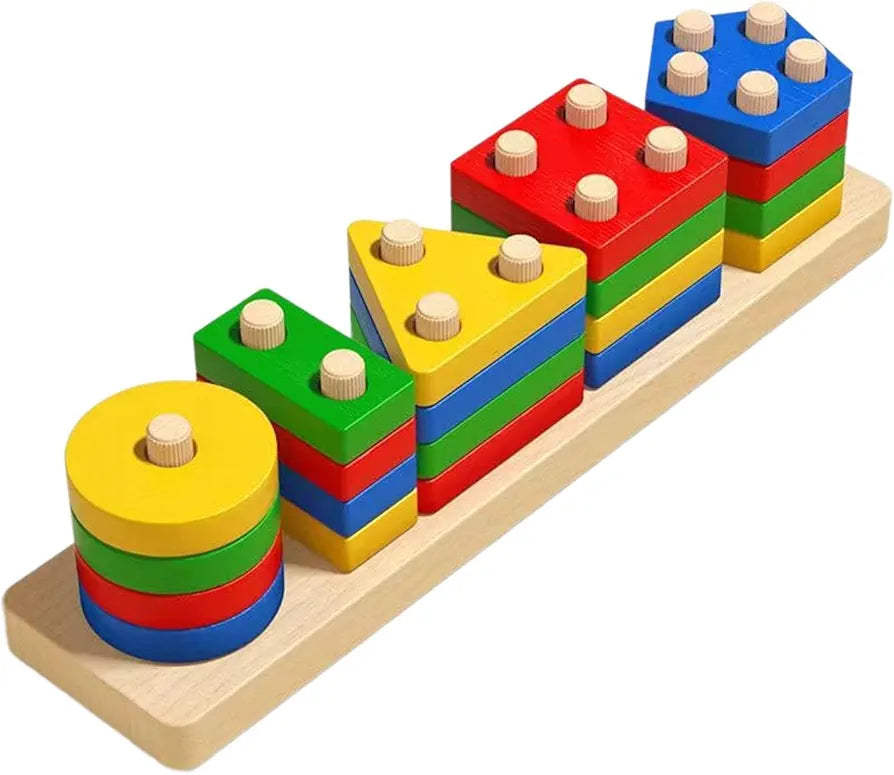 Wooden Shape Stacker