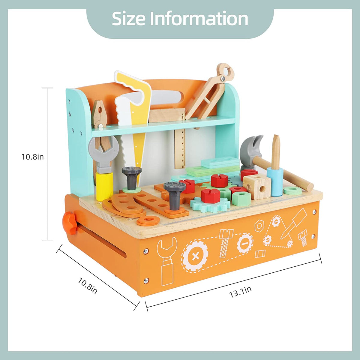 57 Piece Folding Tool Bench - shop soiled box