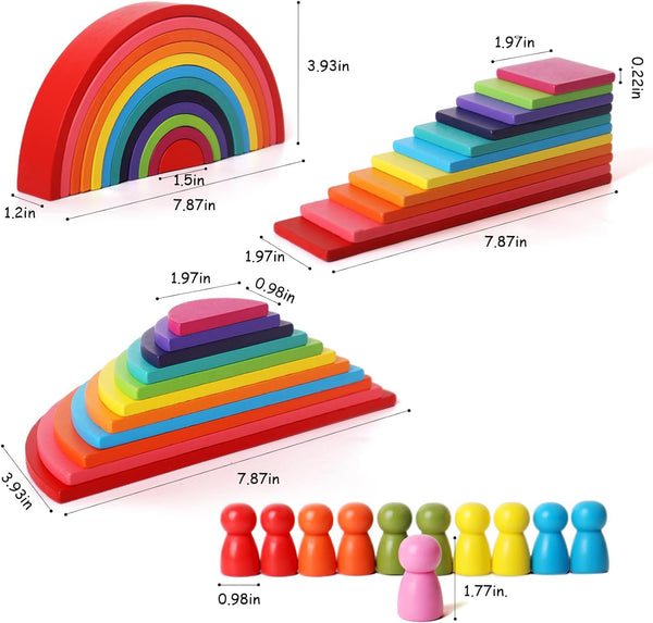 45 Piece Rainbow Stack Set