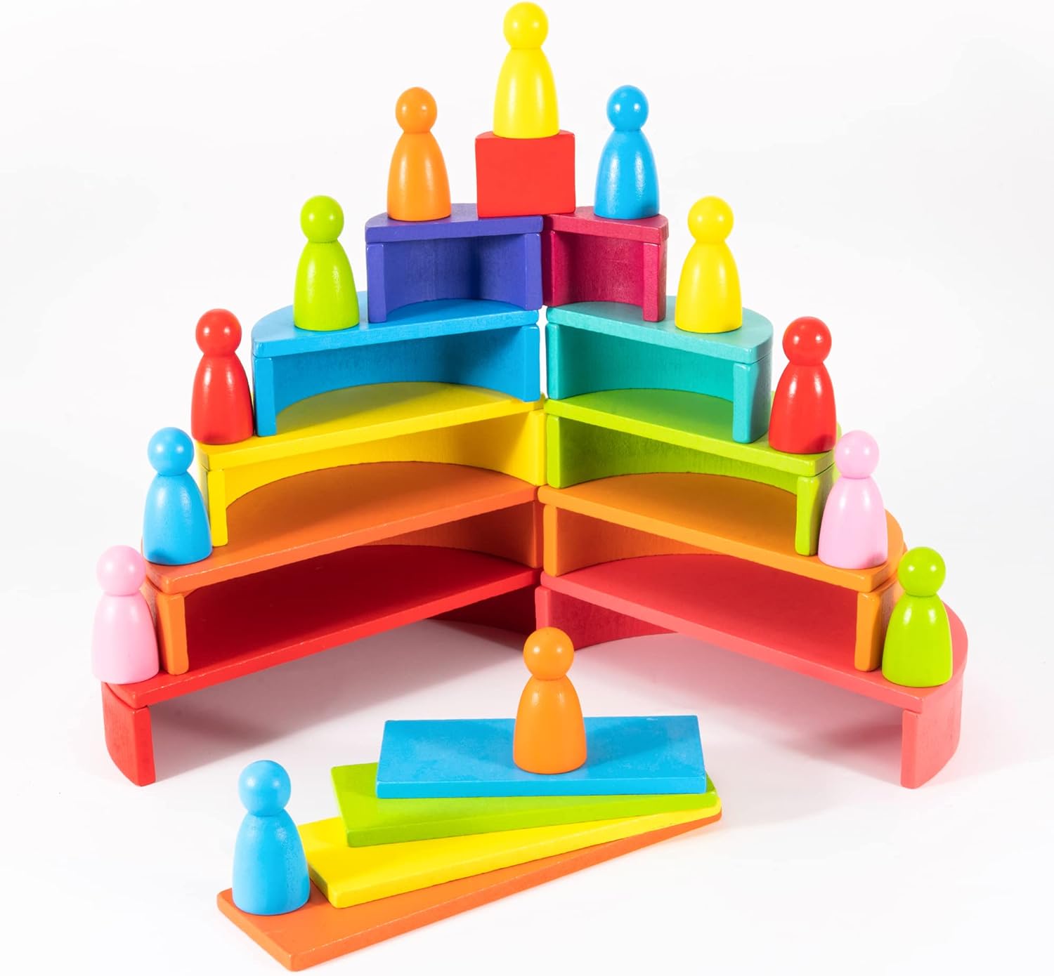 45 Piece Rainbow Stack Set