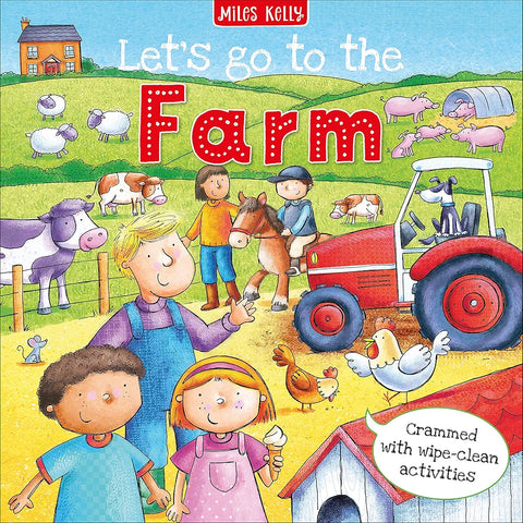 Let's go to the Farm: Wipe-Clean Activity Book + Free Marker