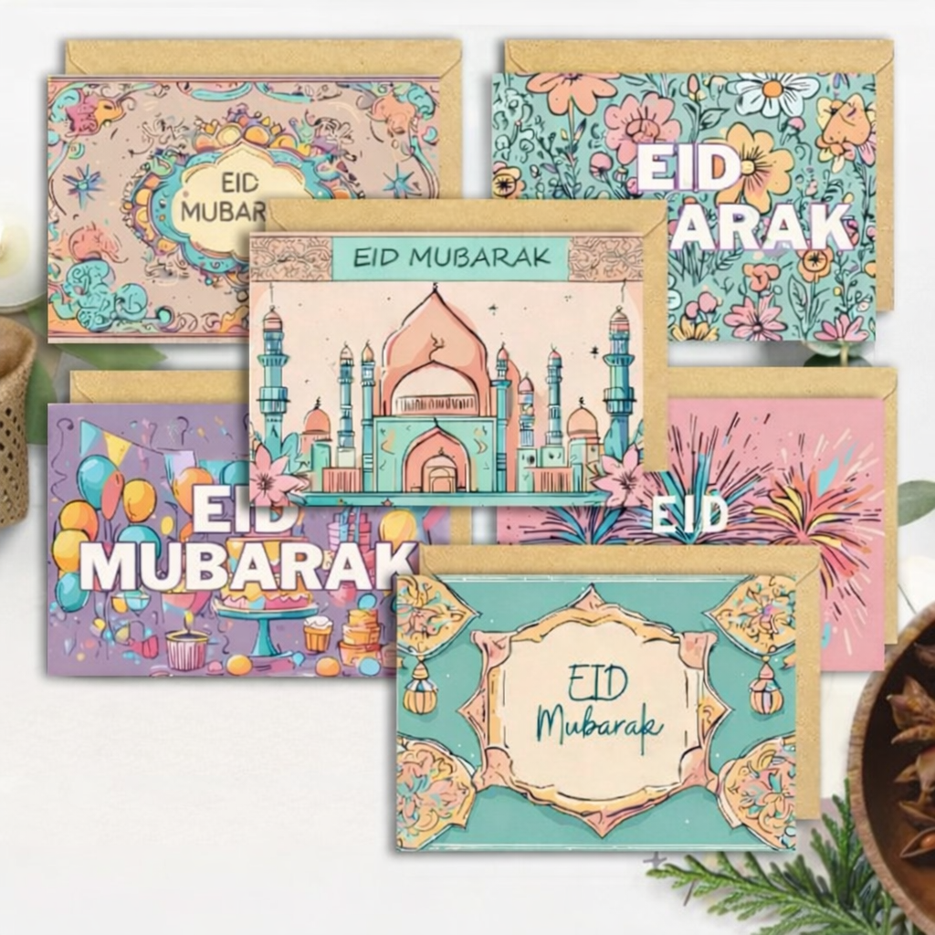 Eid Mubarak Cards + Envelopes