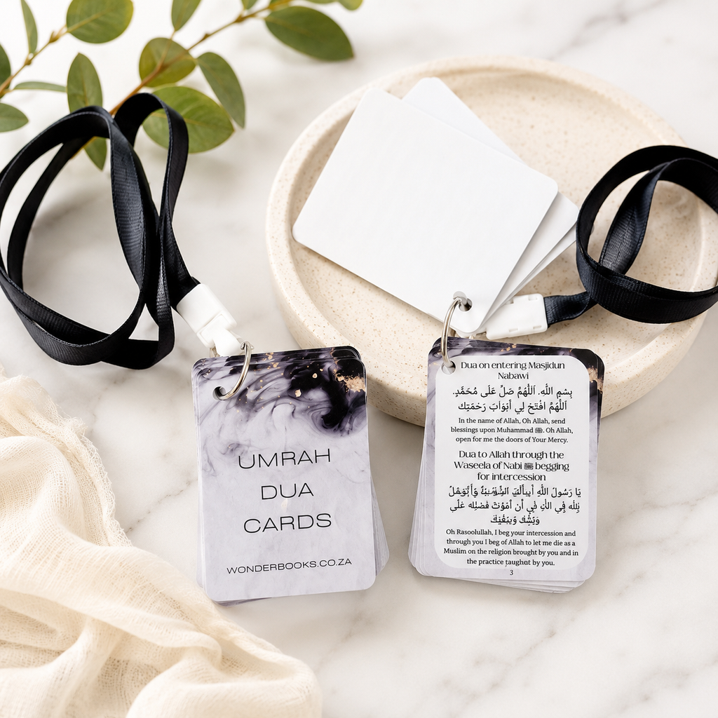 Umrah Dua Cards with lanyard