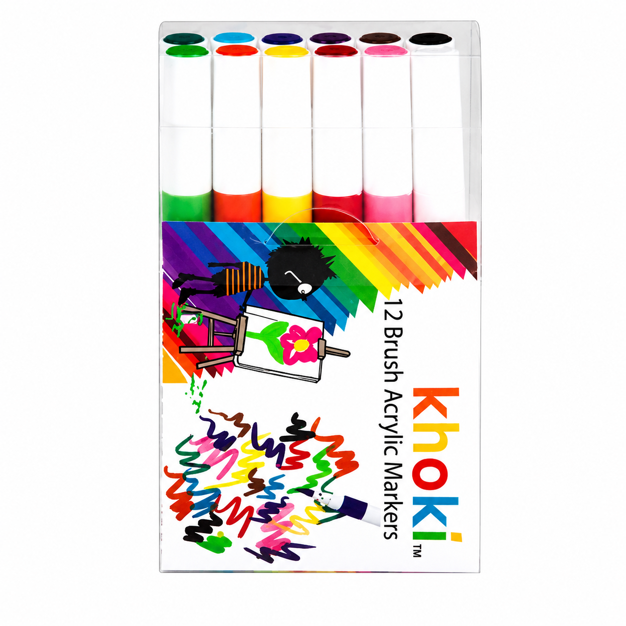 Khoki 12 Brush Acrylic Markers