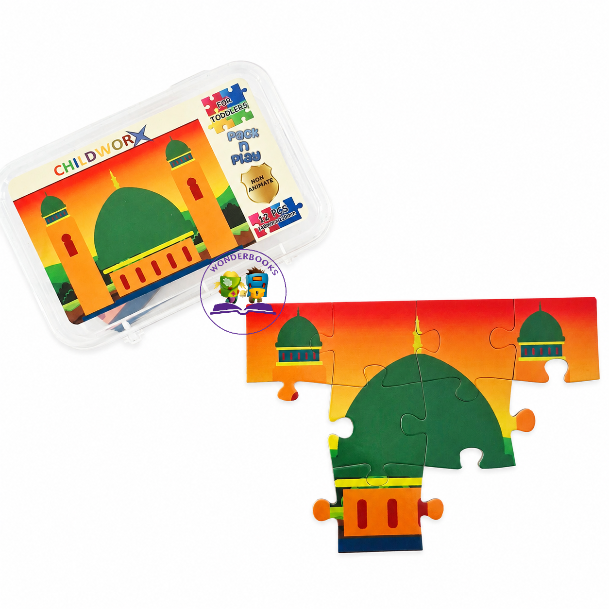 12 Pc Pack n Play Musjid Puzzle