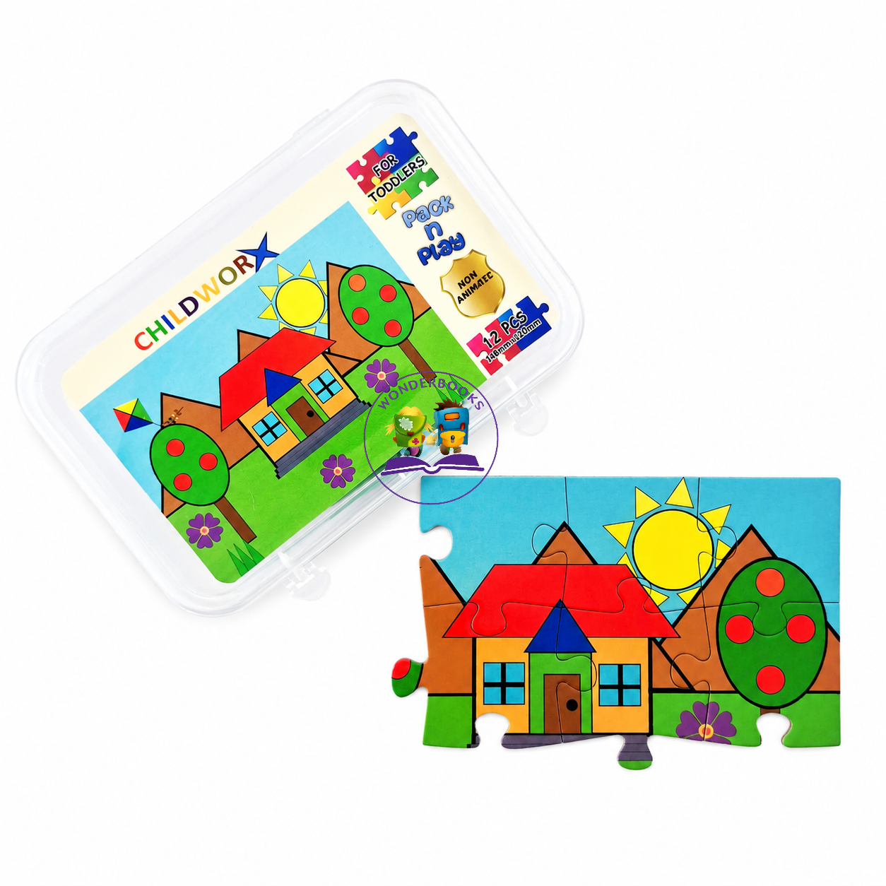 12 Pc Pack n Play Shapes Puzzle