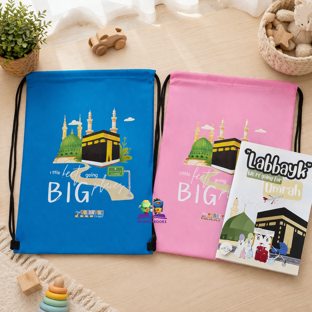 Little feet going to Big places: Kids Umrah Kits