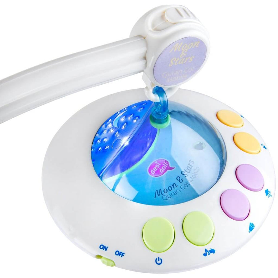 Moon & Stars Quran Cot Mobile with Light Projection