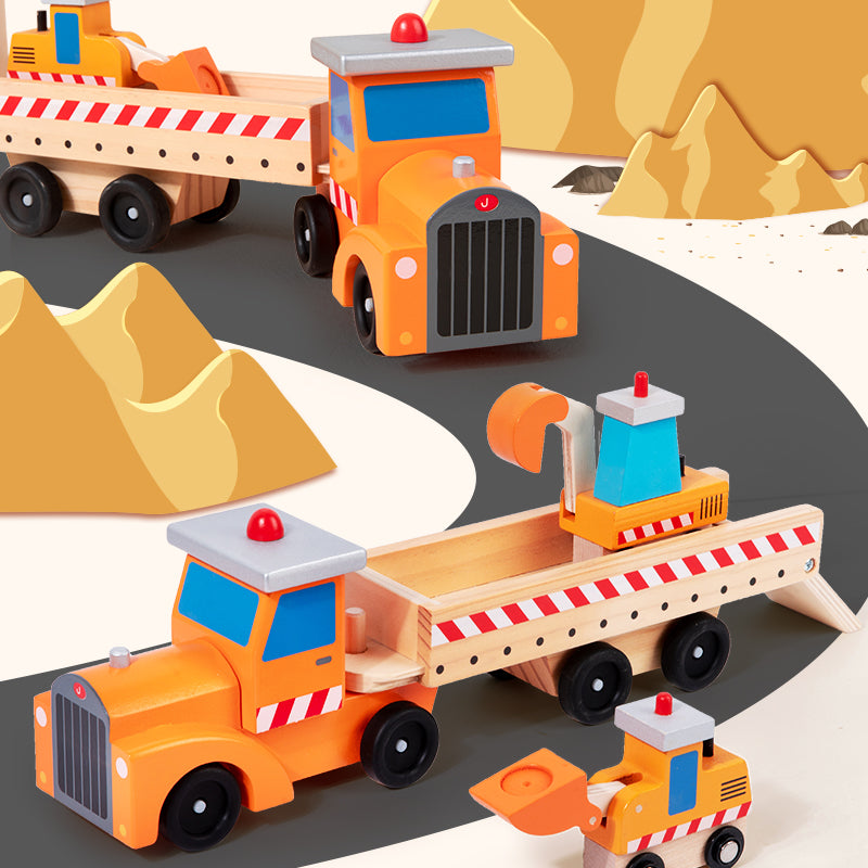 Wooden Construction Site Vehicle Carrier