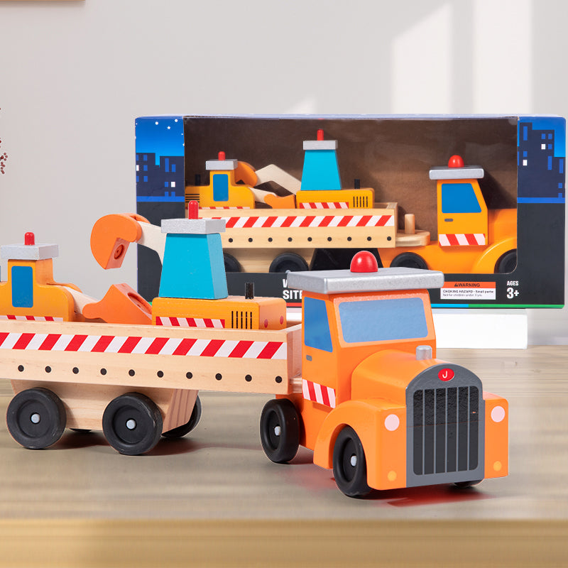Wooden Construction Site Vehicle Carrier