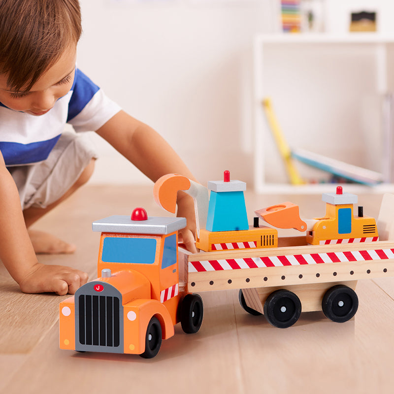 Wooden Construction Site Vehicle Carrier