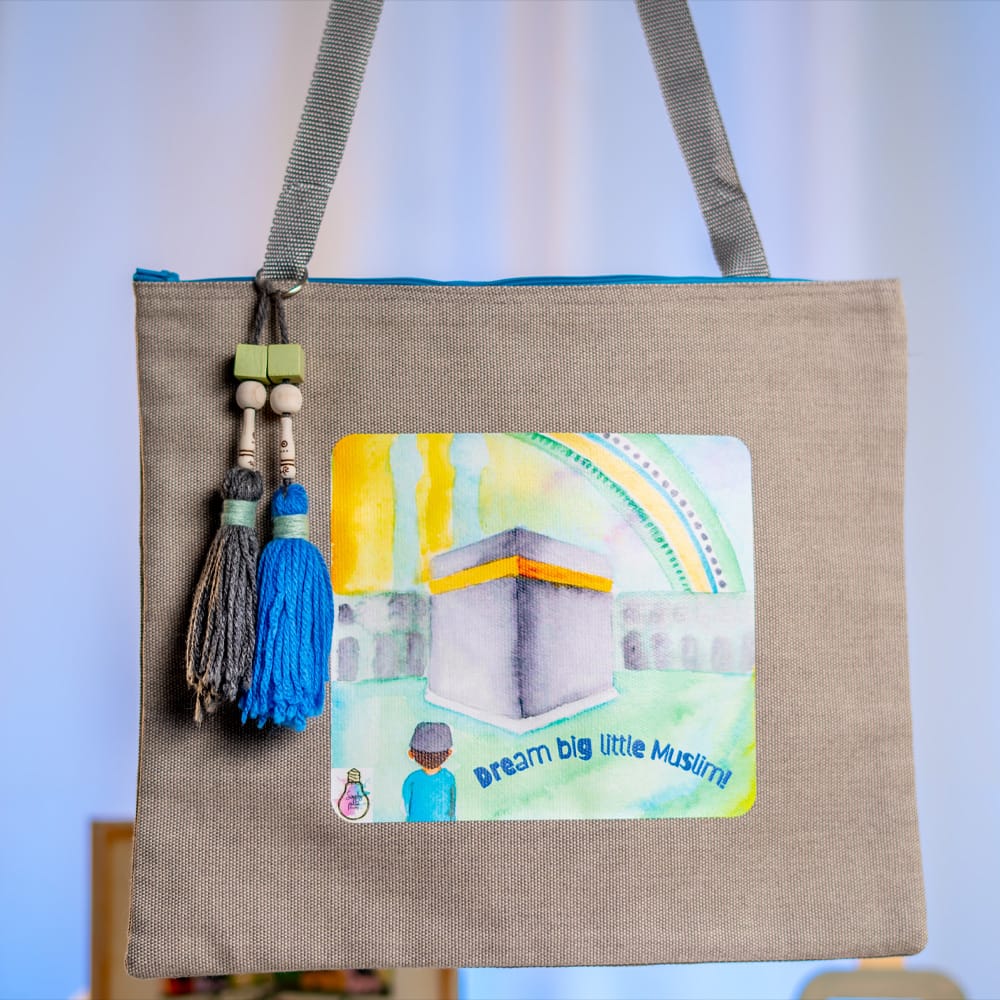 Madressa Bag: Dream big little Muslim (Includes child's names)