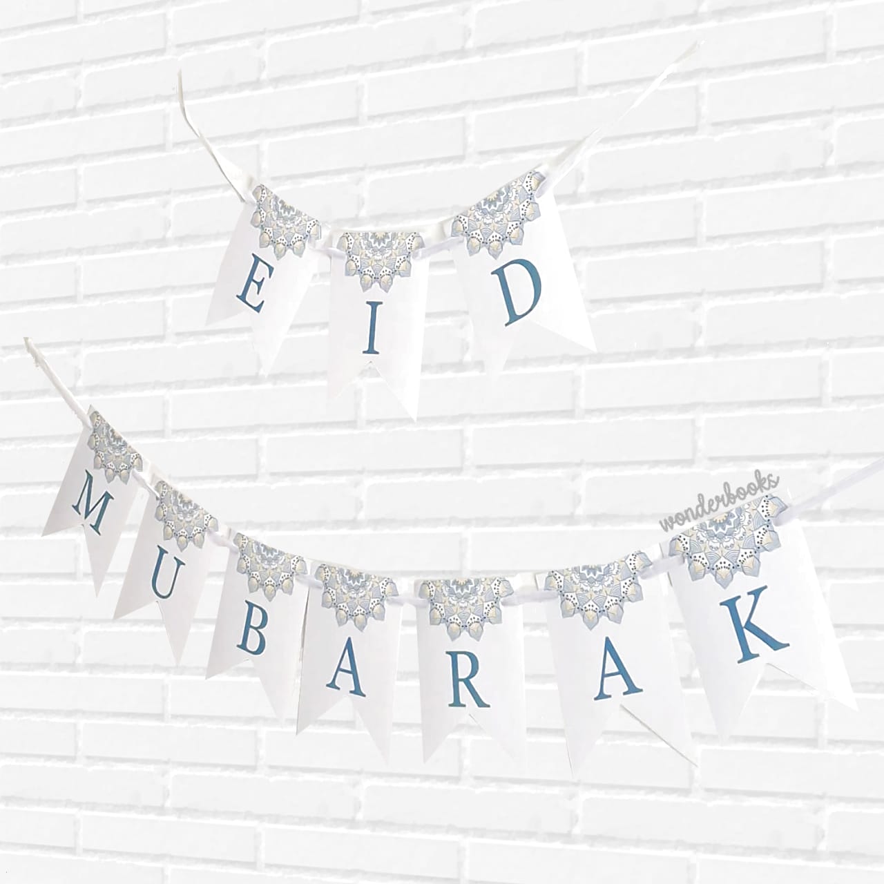 Eid Mubarak Banner: Mandala