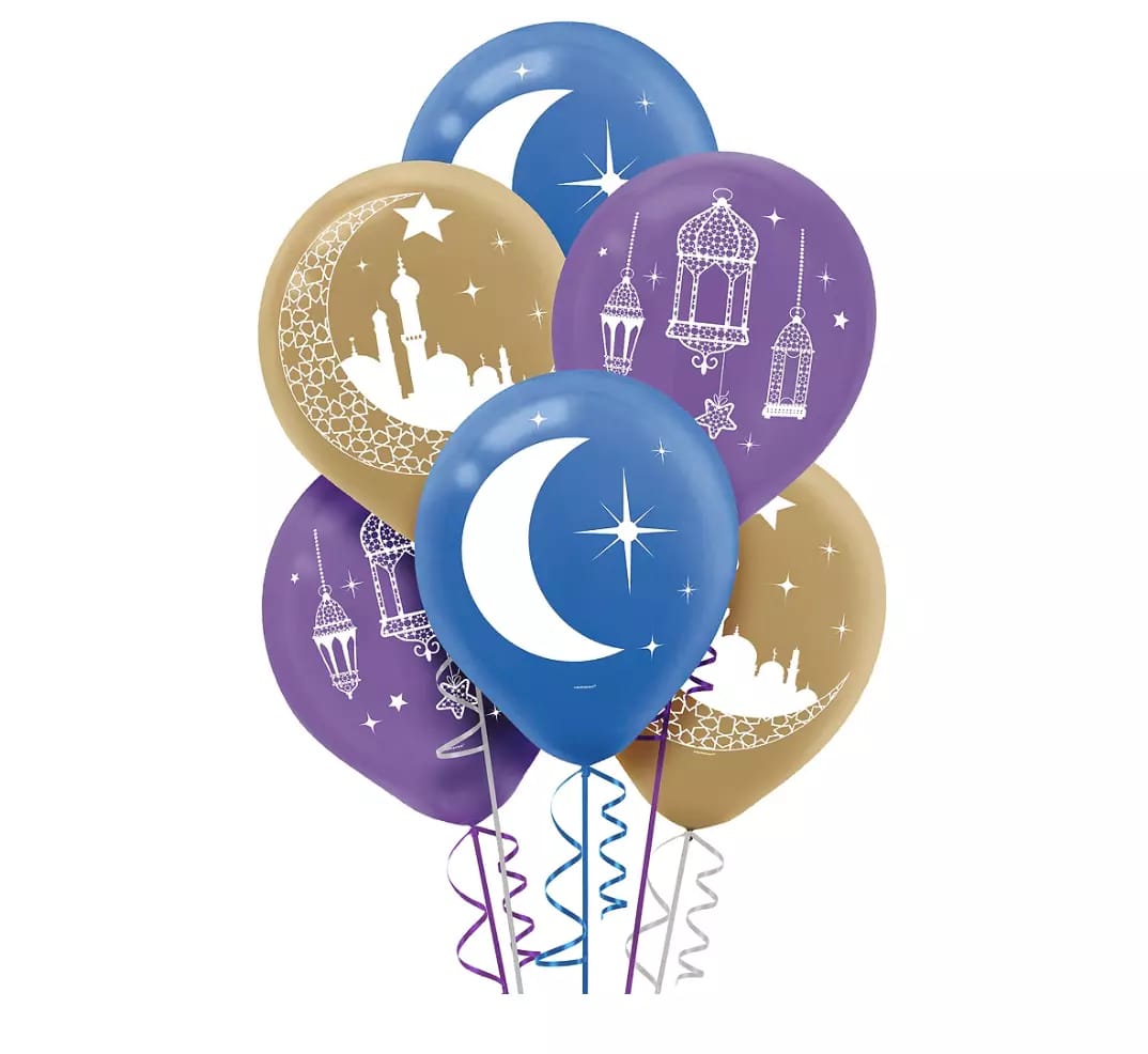Pack of 6 Eid Balloons