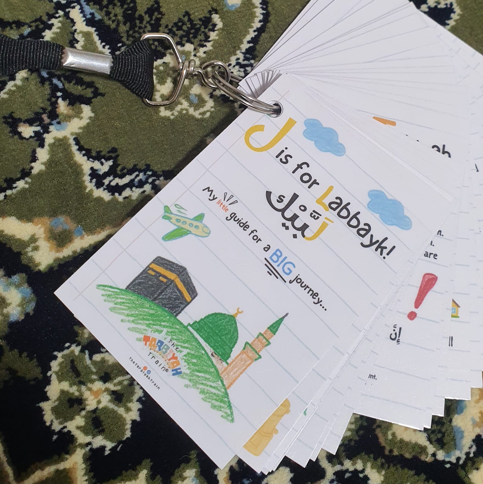 My Little Guide for a big journey: Kids Umrah Cards with lanyard