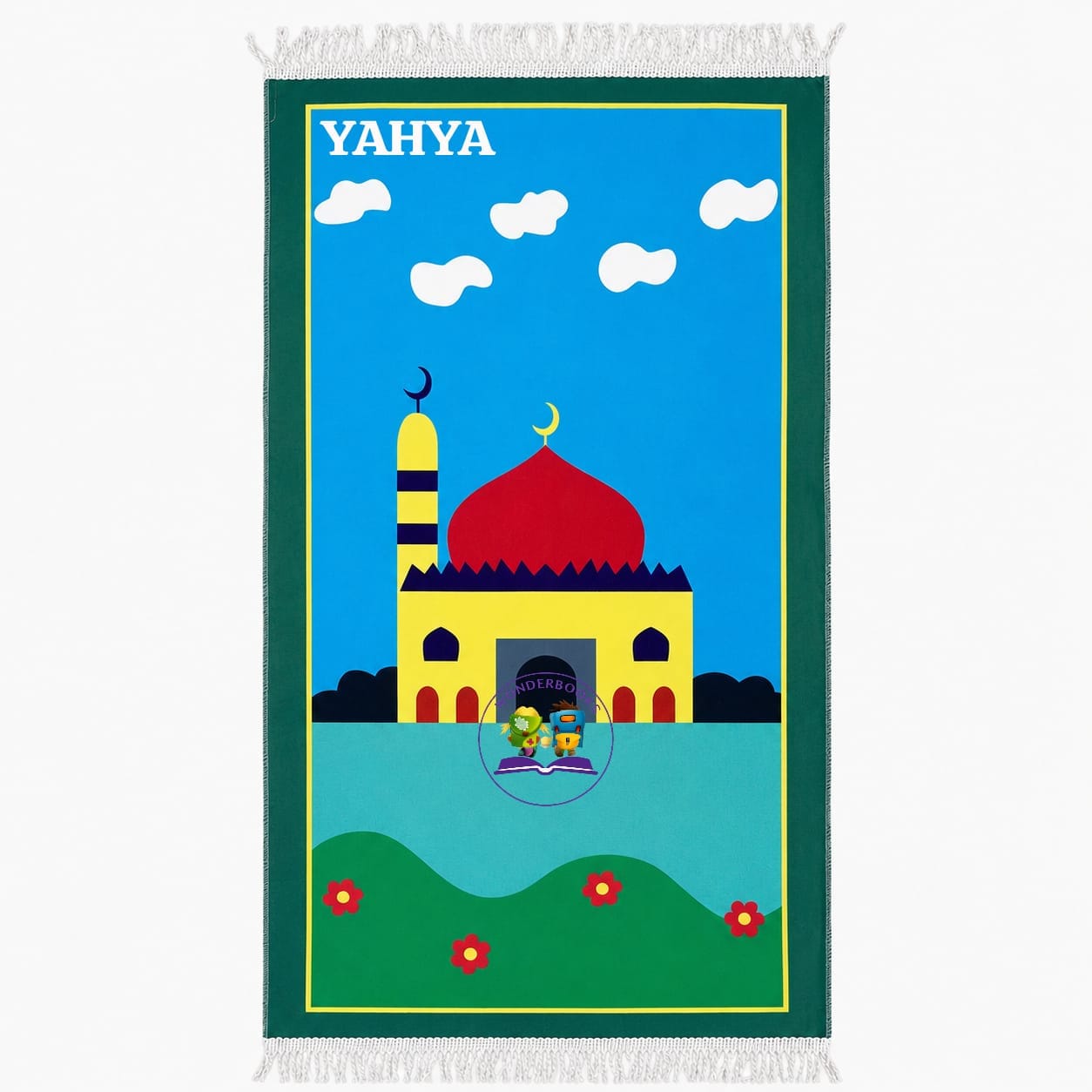 Kiddies Personalised Musallahs: Green Musjid