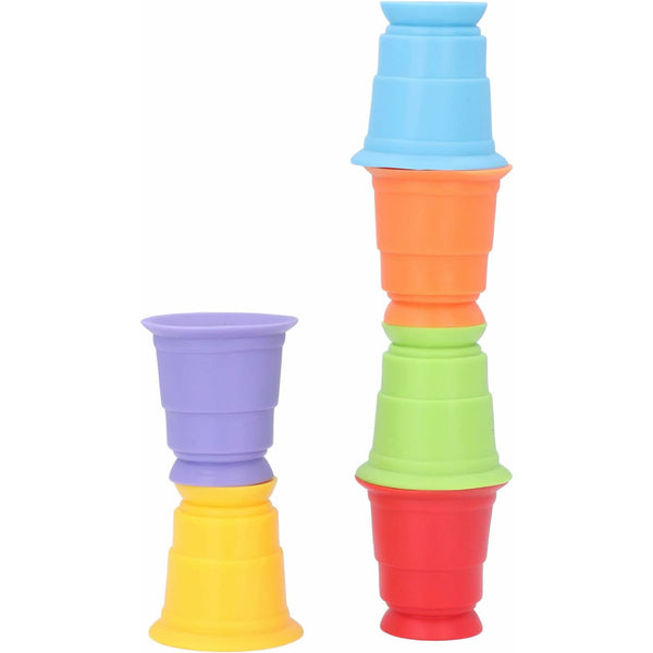 Soft Silicone Stacking Cups: Set of 6