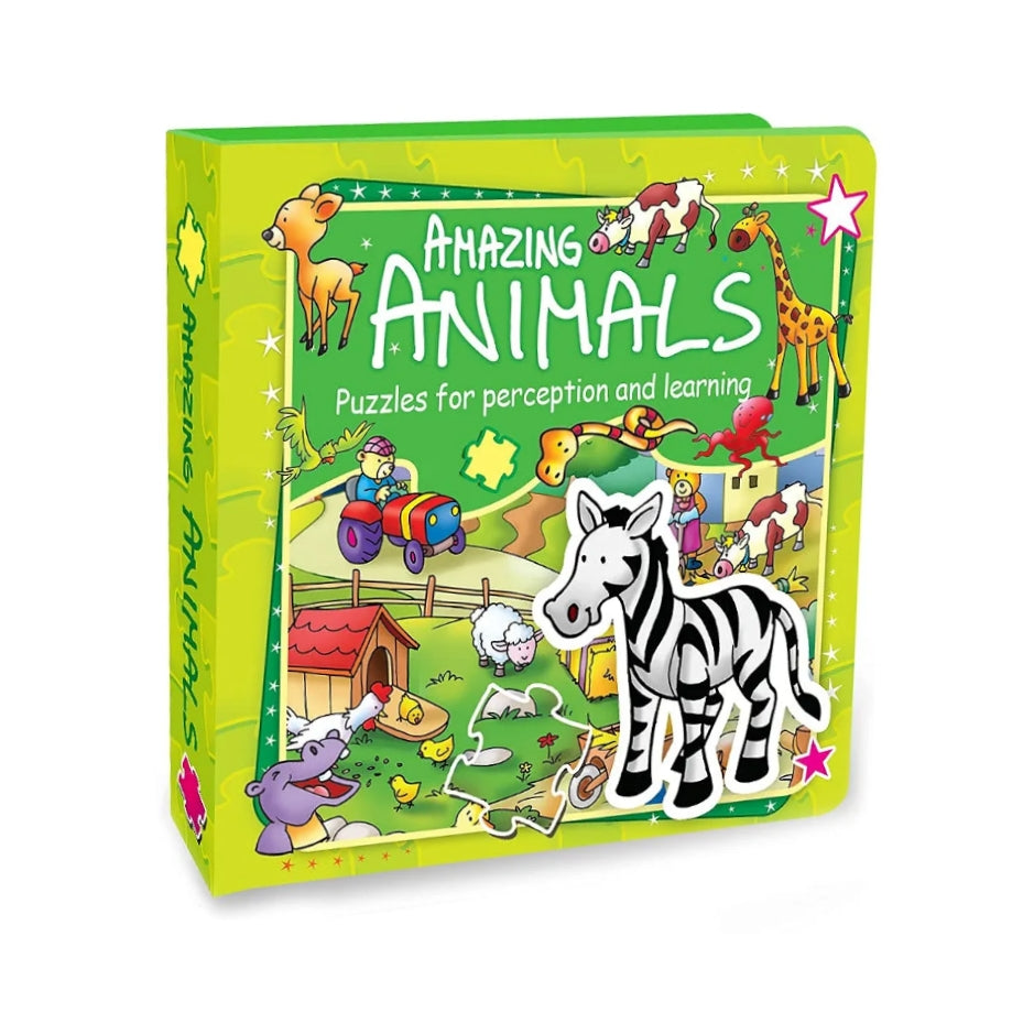 Amazing Animals Puzzle Book: Contains 6 x 9 piece puzzles
