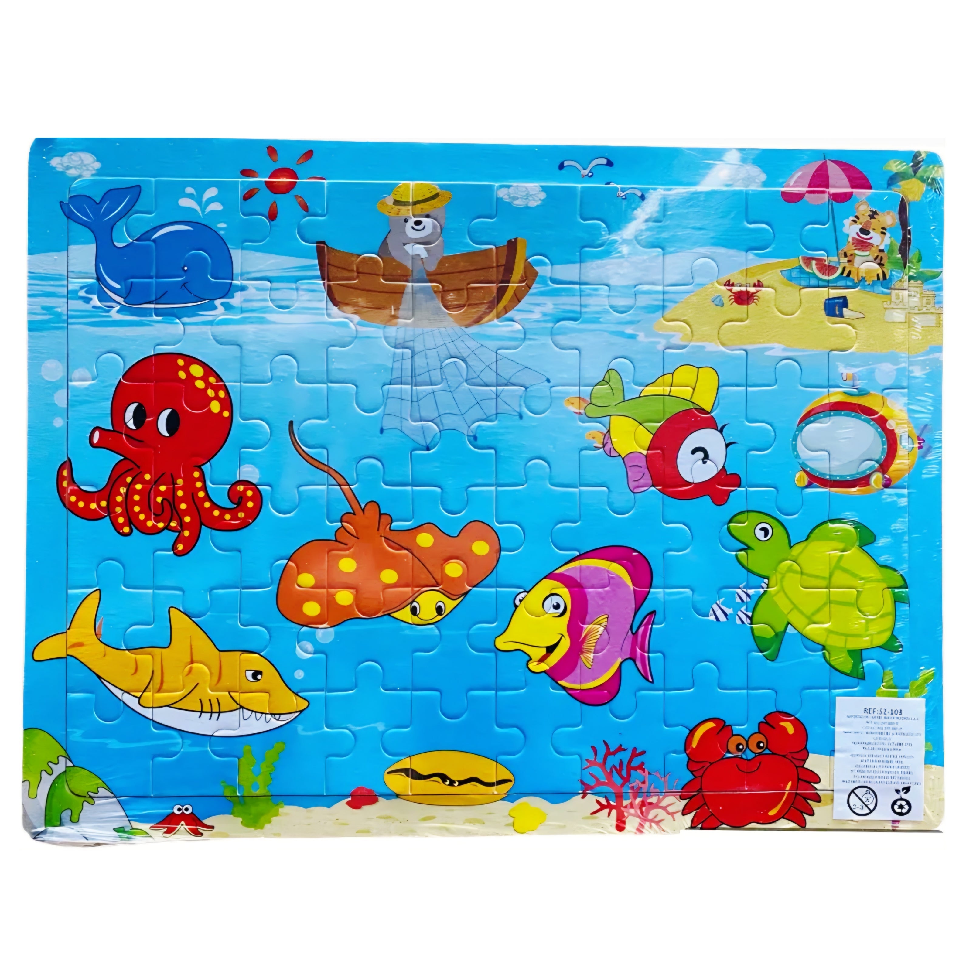 40 Piece Wooden Puzzle: Sea Life