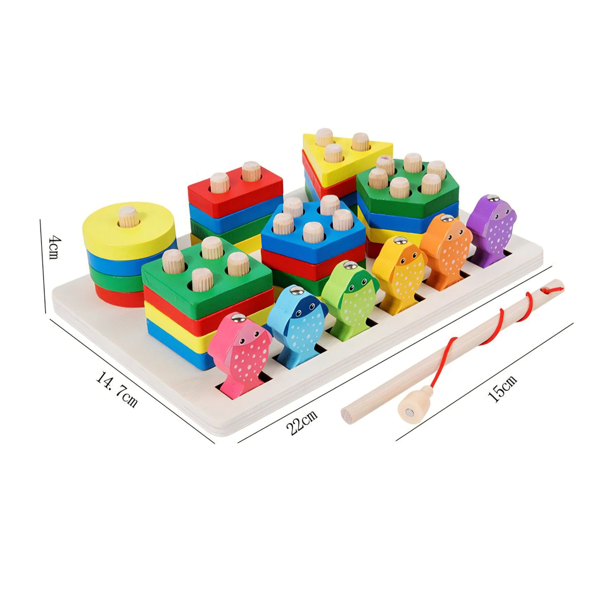 2 in 1 Fishing Game & Shape Sorter