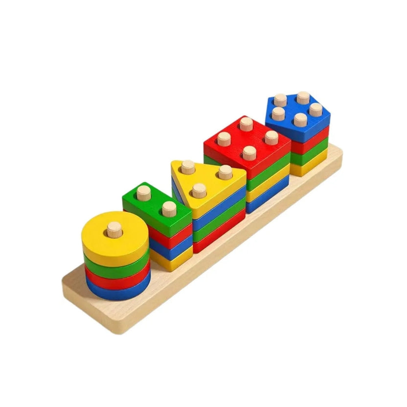Wooden Shape Stacker