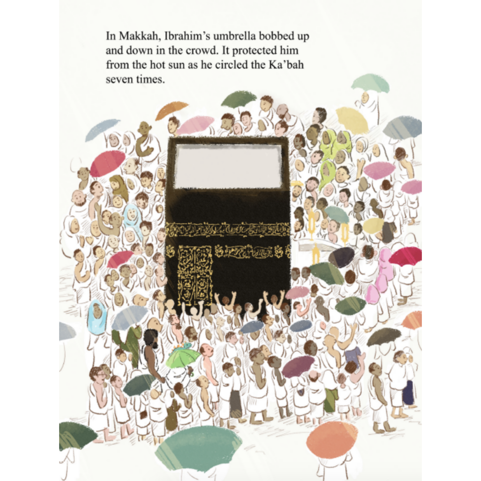 The Green Dinosaur Umbrella: A beautiful Hajj story about Kindness