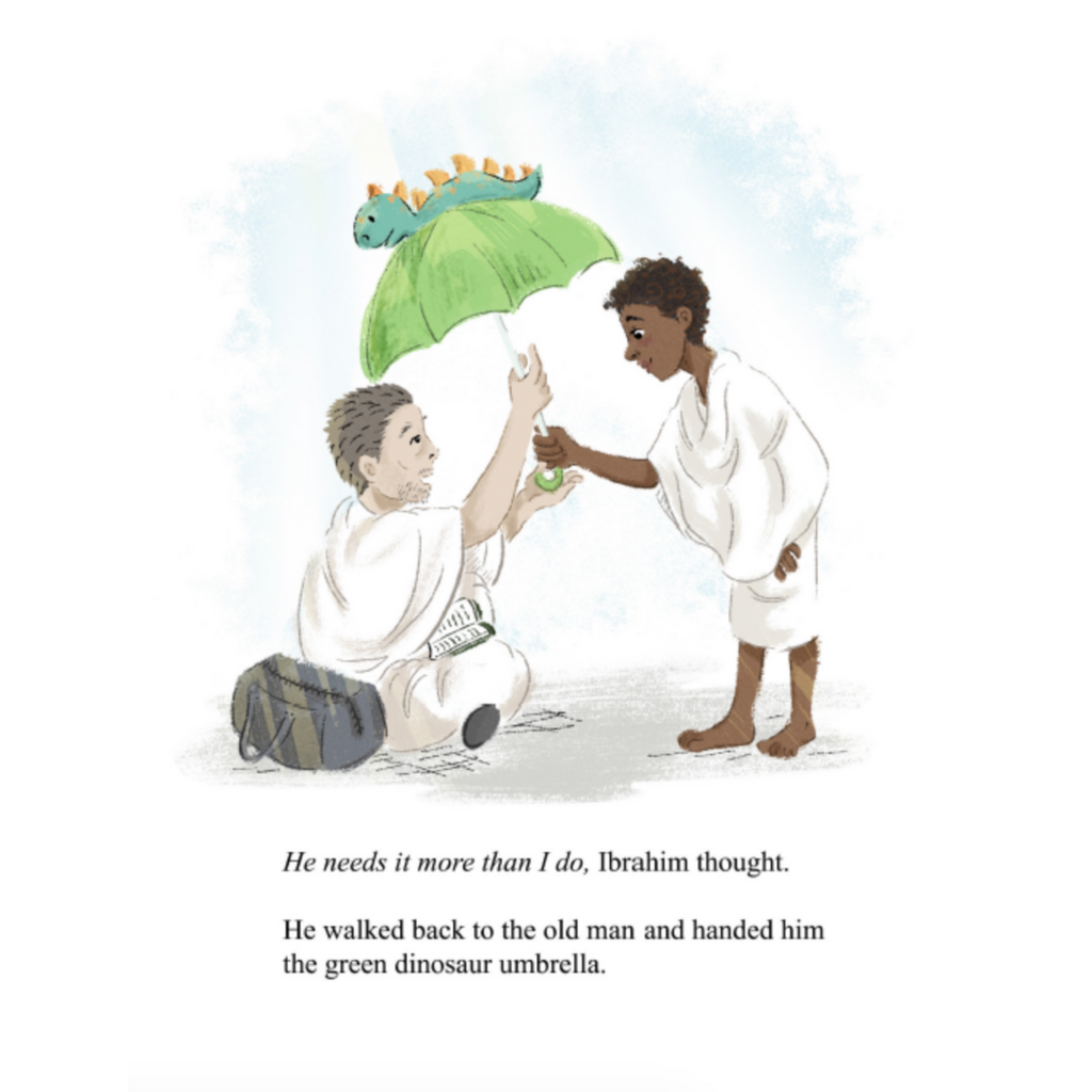 The Green Dinosaur Umbrella: A beautiful Hajj story about Kindness