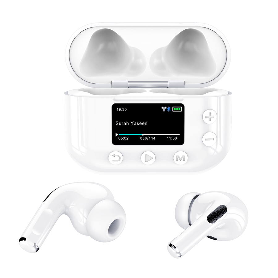 Quran Pods Pro: Wireless Quran Buds with full Qur'an by Qur'an Cube