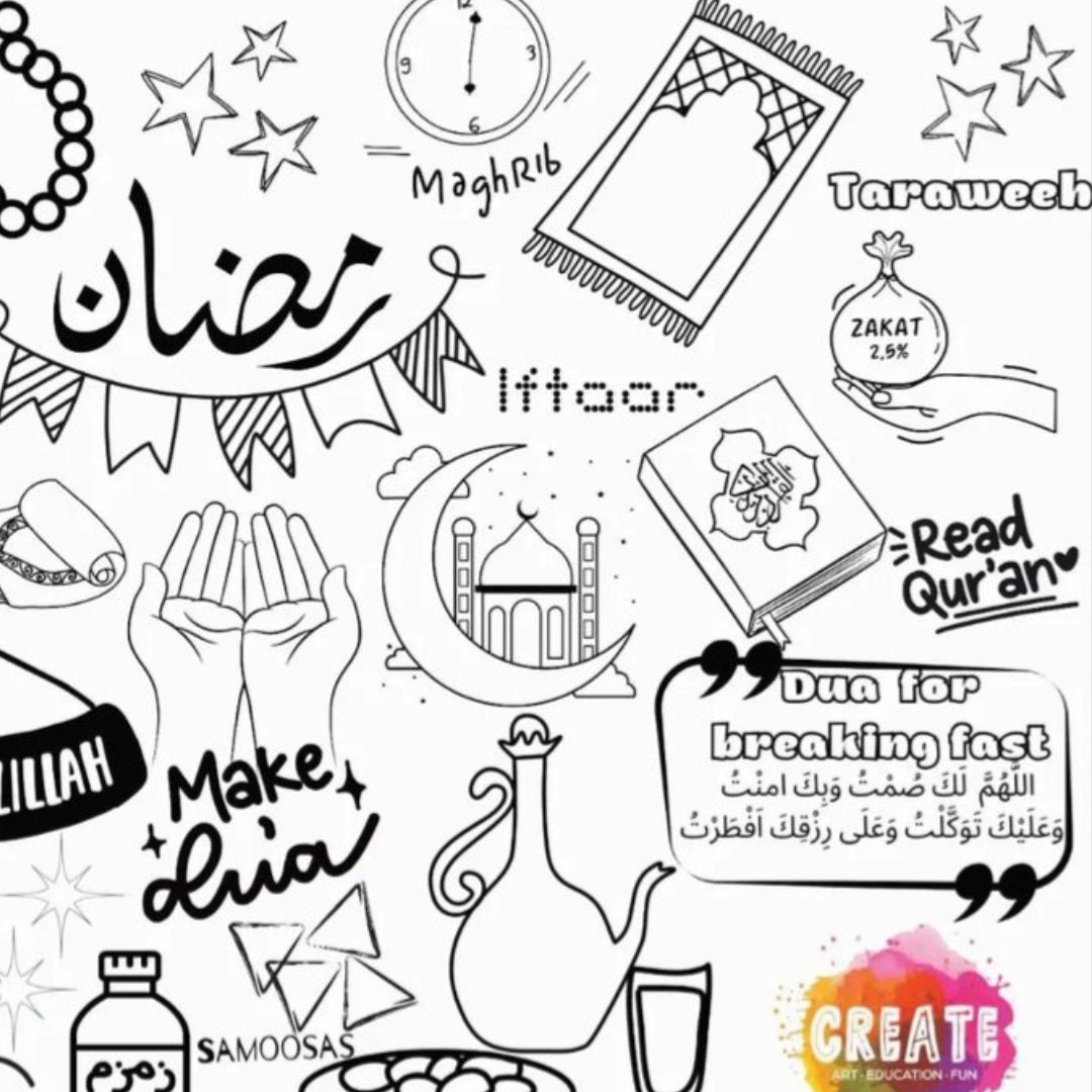 Colour & Wipe Ramadaan Doodle Mat