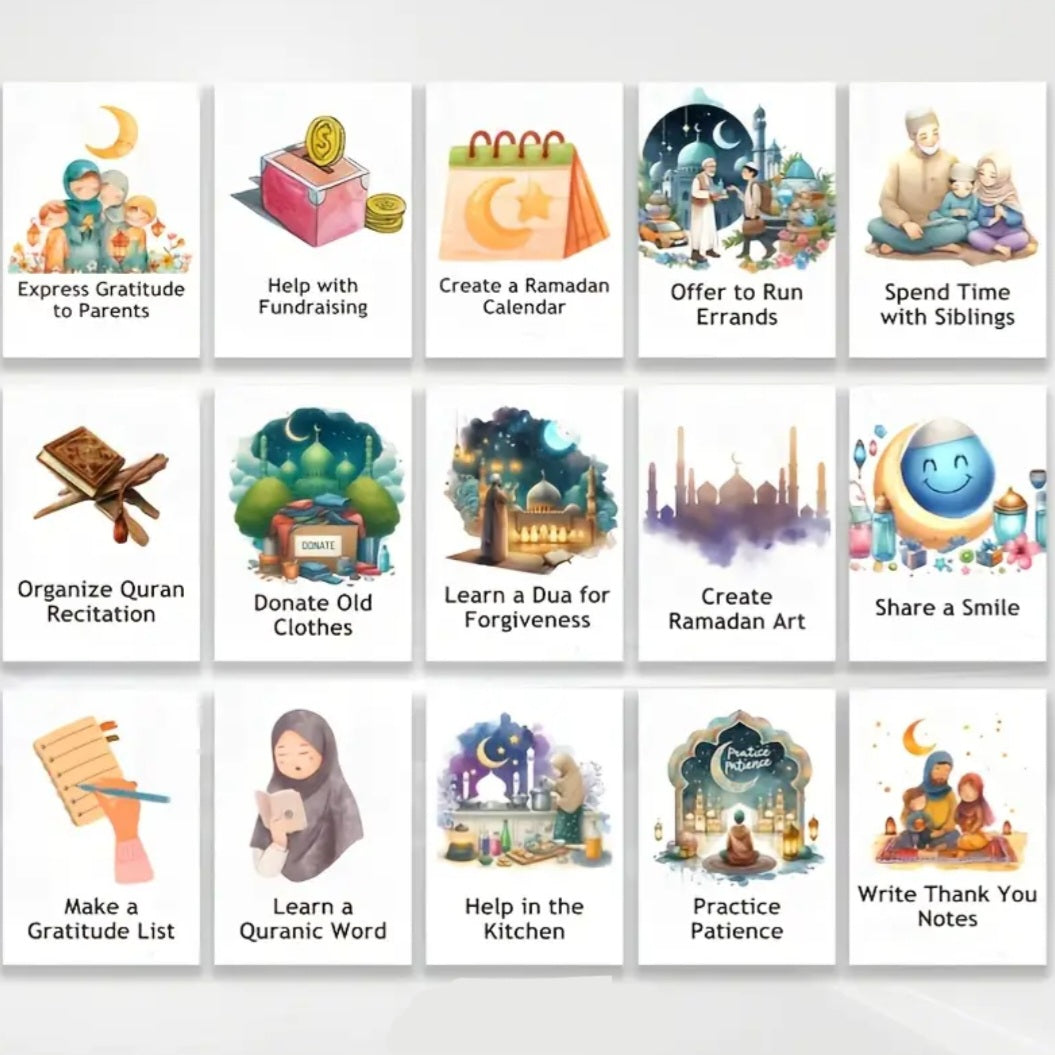 30 Days of Ramadan Kindness Cards