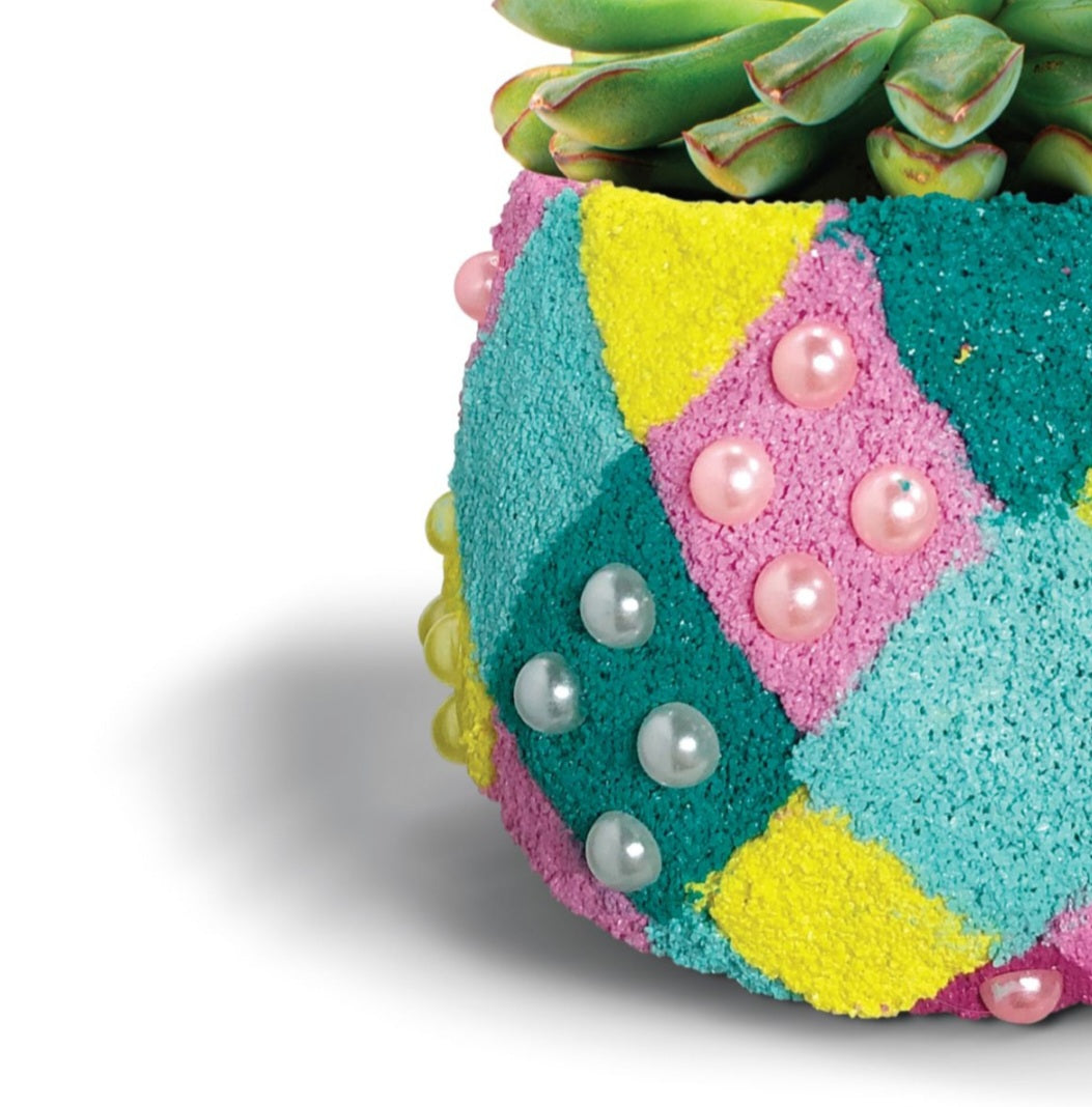 Sand Painting Craft Kit – Make Your Own Decorative Planter 🎨